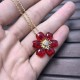 Van Cleef & Arpels Rose De Noel Of Blue/VCA Necklaces White Red 4 Colors