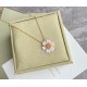 Van Cleef & Arpels Rose De Noel Of Gold/VCA Necklaces White