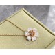 Van Cleef & Arpels Rose De Noel Of Gold/VCA Necklaces White