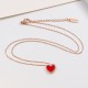 Van Cleef & Arpels Sweet Alhambra Gold Of VCA Necklaces Red Black