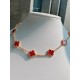 Van Cleef & Arpels Sweet Alhambra Of Gold VCA Necklaces Red