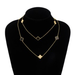 Van Cleef & Arpels Sweet Alhambra Of Rose Gold VCA Necklaces 10 Flowers 