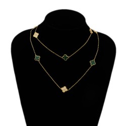 Van Cleef & Arpels Sweet Alhambra Of Rose Gold VCA Necklaces 10 Flowers 