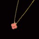 Van Cleef & Arpels Sweet Alhambra Of Rose Gold VCA Necklaces Gold/Pink