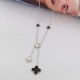 Van Cleef & Arpels Sweet Alhambra Of Rose Gold VCA Necklaces Gold/Silver 3 Motifs