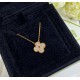 Van Cleef & Arpels Sweet Alhambra Of Rose Gold VCA Necklaces Silver 2 Colors