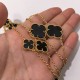 Van Cleef & Arpels Sweet Alhambra Of Rose Gold VCA Necklaces Silver Red 16 flowers