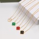 Van Cleef & Arpels Sweet Alhambra Of White Gold VCA Necklaces Green Red Black 4 Colors