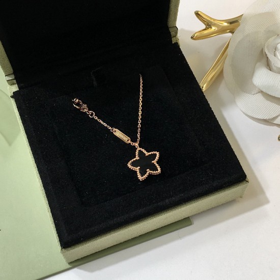 Van Cleef & Arpels Sweet Alhambra Rose Gold/VCA Necklaces Silver White 6 Colors