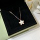 Van Cleef & Arpels Sweet Alhambra Rose Gold/VCA Necklaces Silver White 6 Colors