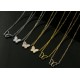 Van Cleef & Arpels Two Butterfly Of Gold/VCA Necklaces Black White 6 Colors