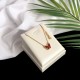 Van Cleef & Arpels Two Butterfly Of Rose Gold VCA Necklaces Blue