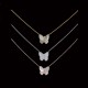 Van Cleef & Arpels Two Butterfly Of Rose Gold/VCA Necklaces Silver 3 Colors