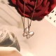 Van Cleef & Arpels Two Butterfly Rose Gold/VCA Necklaces Silver/Gold 2 Colors