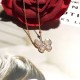 Van Cleef & Arpels Two Butterfly Rose Gold/VCA Necklaces Silver/Gold 2 Colors