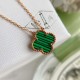 Van Cleef & Arpels Vintage Alhambra Of Gold VCA Necklaces Green