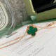 Van Cleef & Arpels Vintage Alhambra Of Gold VCA Necklaces Green