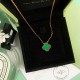 Van Cleef & Arpels Vintage Alhambra Of Gold VCA Necklaces Green