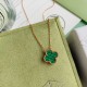 Van Cleef & Arpels Vintage Alhambra Of Gold VCA Necklaces Green