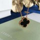 Van Cleef & Arpels Vintage Alhambra Of Rose Gold VCA Necklaces Black