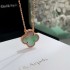 Van Cleef & Arpels Vintage Alhambra Of Rose Gold/VCA Necklaces Green 