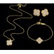 Van Cleef & Arpels Vintage Alhambra Silver Of VCA Necklaces Gold