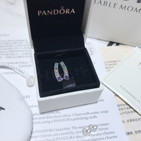 Pandora Rainbow Earrings Sterling Silver