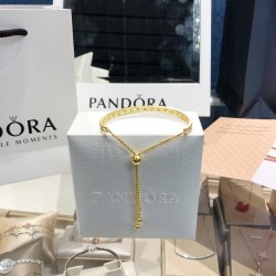 Pandora 18K Gold Bangle Gold Blue 20082756