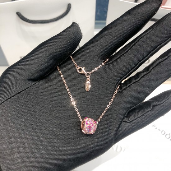 Pandora 18K Rose Gold Pendant Pink 20082723