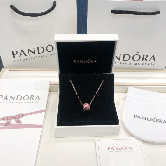 Pandora 18K Rose Gold Pendant Pink 20082723