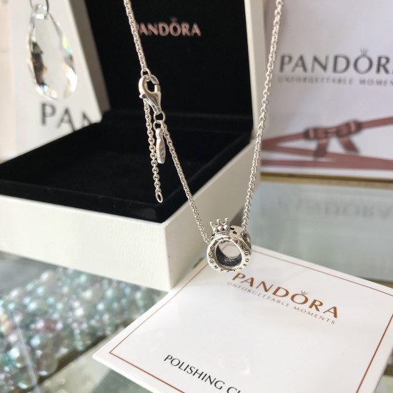 Pandora Crown Necklace Sterling Silver