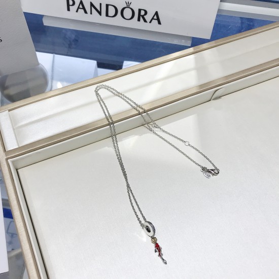 Pandora Golden Carp Necklace Sterling Silver