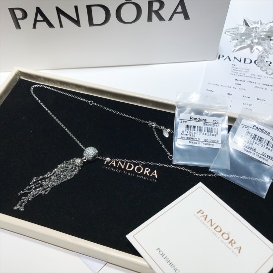 Pandora Magic Tassel Necklace Sterling Silver