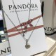 Pandora Pavé Heart Padlocks Dangle Charm Pendant 791807CZ