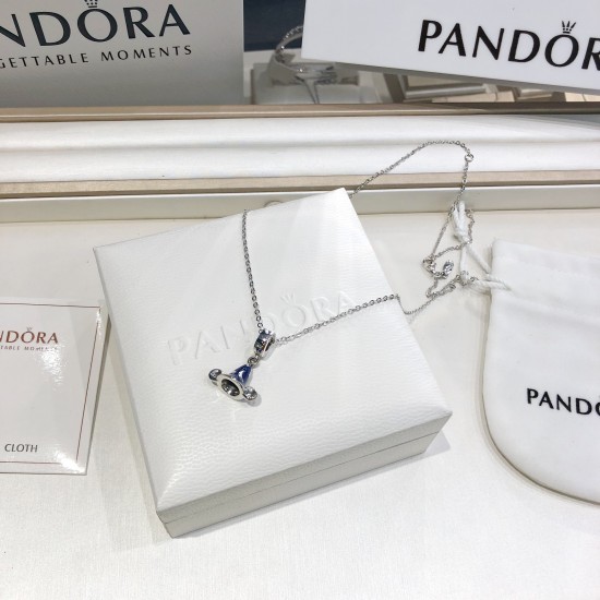 Pandora Pendant Set Green Silver Blue 20082748