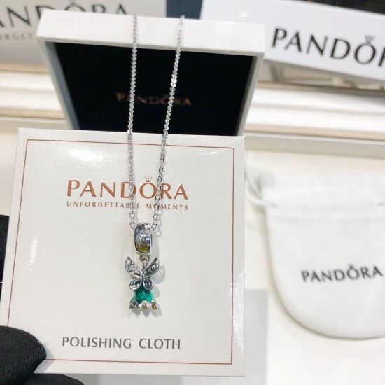 Pandora Pendant Set Green Silver Blue 20082748