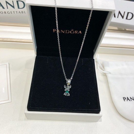 Pandora Pendant Set Green Silver Blue 20082748