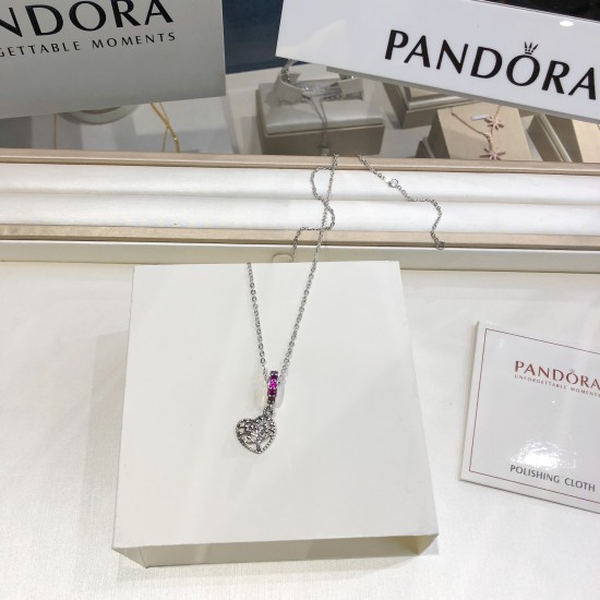 Pandora Pendant Set Silver Purple Yellow 20082749