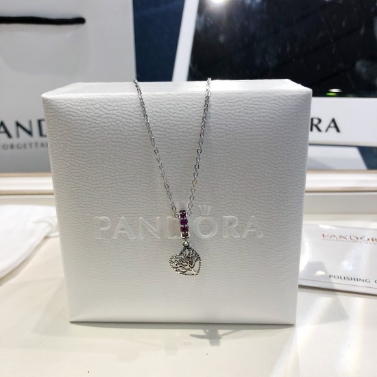 Pandora Pendant Set Silver Purple Yellow 20082749