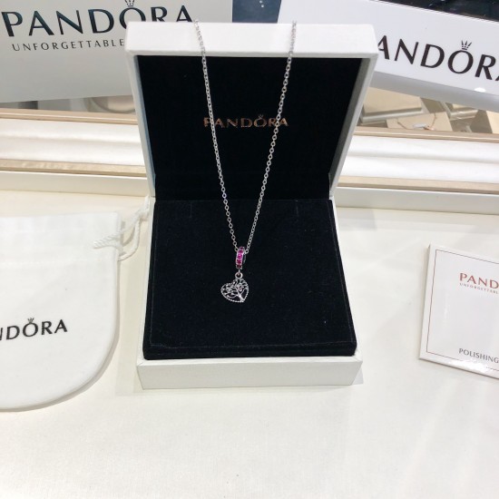 Pandora Pendant Set Silver Purple Yellow 20082749