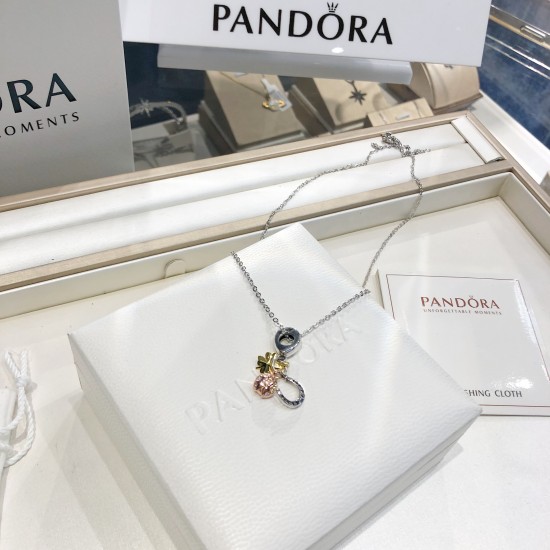 Pandora Pendant Set Silver Purple Yellow 20082749