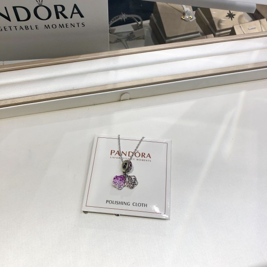 Pandora Pendant Set Silver Purple Yellow 20082749