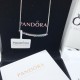 Pandora Rainbow Smile Necklace Sterling Silver