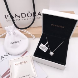 Pandora Round Sparkle Halo Necklace 396240CZ