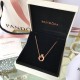 Pandora Crown letter O Necklace Rose Gold