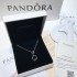 Pandora Heart Shaped Necklace Sterling Silver