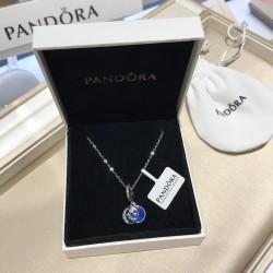 Pandora Moon And Blue Sky Dangle Charm Pendant 791993CZ