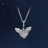 Pandora Pavé Heart and Angel Wings Necklace 398505C01