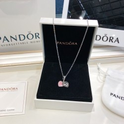 Pandora Pendant Set Silver Blue Pink 20082747