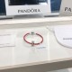 Pandora Bangle Red Silver 20082717